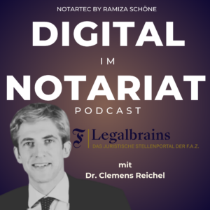 Podcastfolge über Recruiting im Notariat und die Plattform Legalbrains – Fokus auf Matching statt klassischem Bewerbungsprozess.