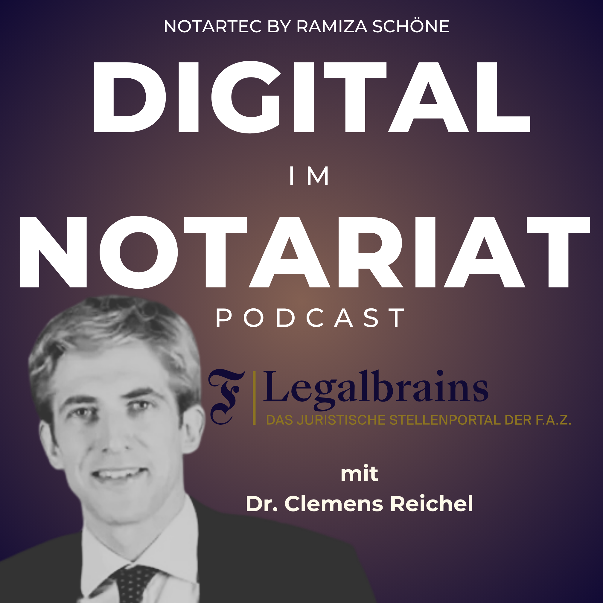 Podcastfolge über Recruiting im Notariat und die Plattform Legalbrains – Fokus auf Matching statt klassischem Bewerbungsprozess.